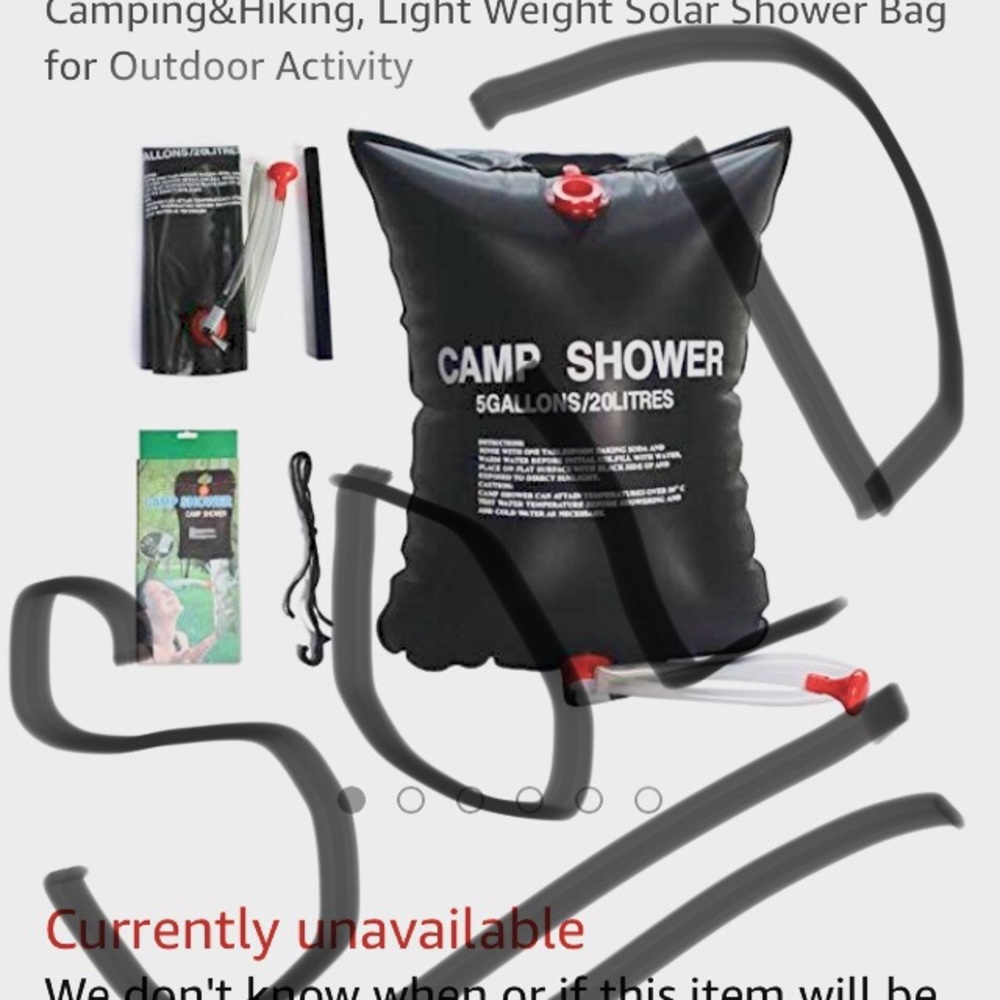 🎈SOLD🎈Top Quality Camp Shower Bag 5 Gallon